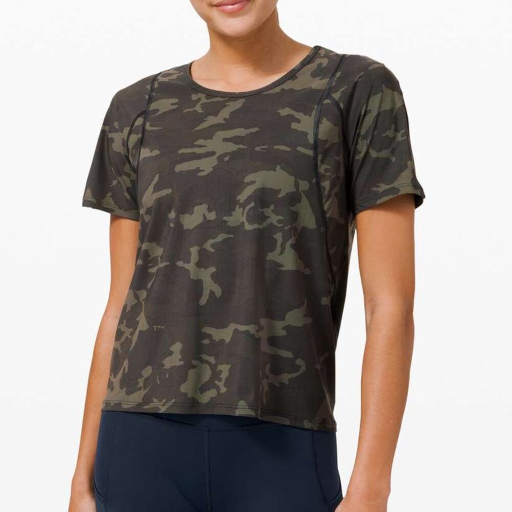 Lululemon Outrun the Heat Short Sleeve Camo 10